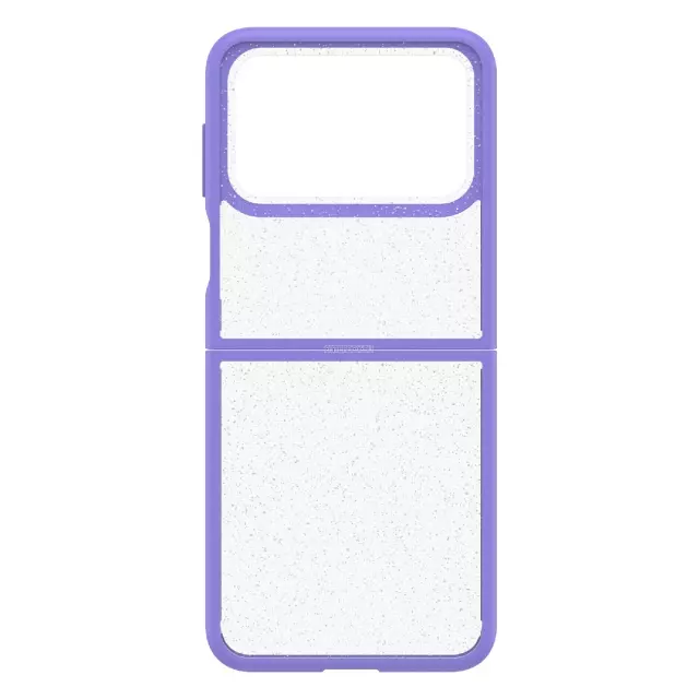 Чехол OtterBox для Galaxy Z Flip 4 - Thin Flex Series - Sparkle Purplexing (Purple / Clear Glitter) - 77-90488