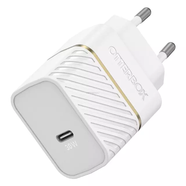 Сетевое зарядное устройство OtterBox - USB-C - 30W - Wall Charger Cloud Dust (White) - 78-80484