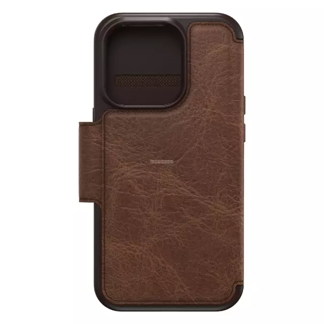 Чехол OtterBox для iPhone 14 Pro - Strada Series Folio Case - Espresso (Brown) - 77-88563