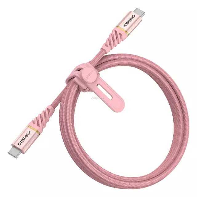 Кабель OtterBox - USB-C - USB-C - Fast Charge Premium - Shimmer Rose (Pink) - 1 м - 78-52684