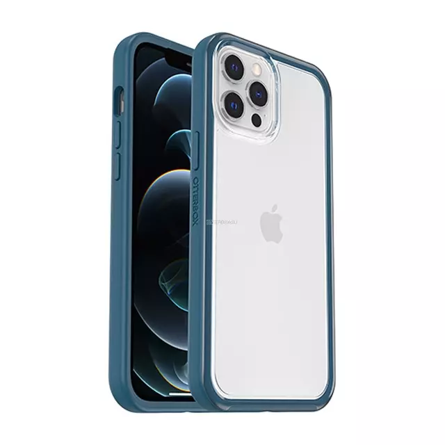 Чехол OtterBox для iPhone 12 Pro Max - Lumen - Blue Glaze (Clear/Blue) - 77-80943