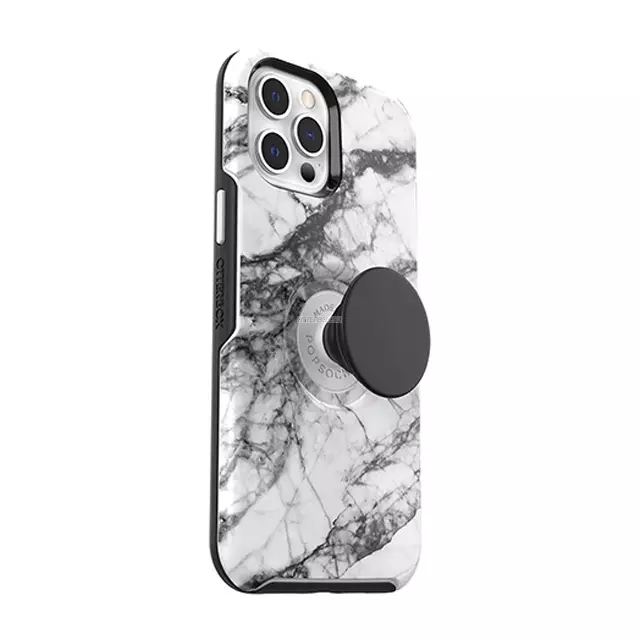 Чехол OtterBox для iPhone 12 Pro Max - Otter + Pop Symmetry - White Marble Graphic - 77-65486