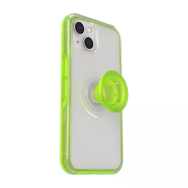 Чехол OtterBox для iPhone 13 - Otter + Pop Symmetry Clear - Limelite (Clear/Lime Green) - 77-85393