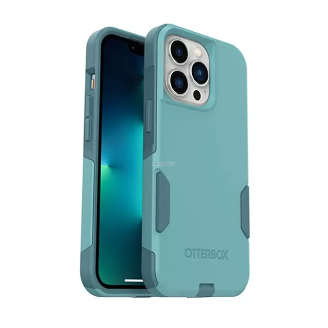 Чехол OtterBox для iPhone 13 Pro - Commuter Antimicrobial - Riveting Way (Teal) - 77-83438