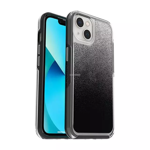 Чехол OtterBox для iPhone 13 - Symmetry Clear - Ombre Spray (Clear/Black) - 77-85306