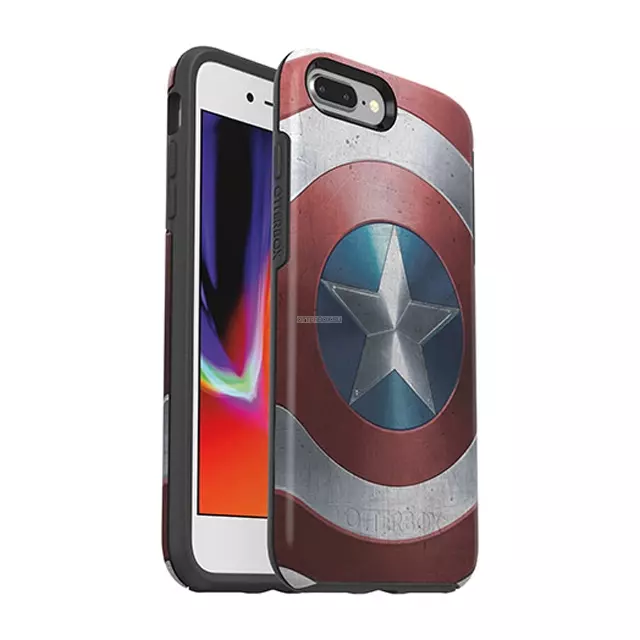 Чехол OtterBox для iPhone 8 Plus / 7 Plus - Symmetry Marvel Avengers - Captain America Shield Graphic - 77-62064