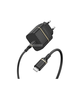 Зарядное устройство OtterBox - USB-C - USB-C Fast Charge Wall Charging Kit  20W - Black Shimmer - 1м - 78-80479