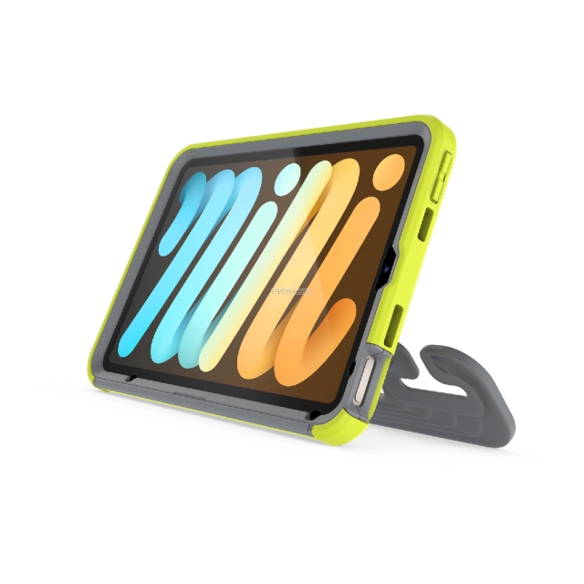 Чехол OtterBox для iPad mini 6 - EasyGrab Case - Martian Green (Neon Green/Grey) - 77-87989