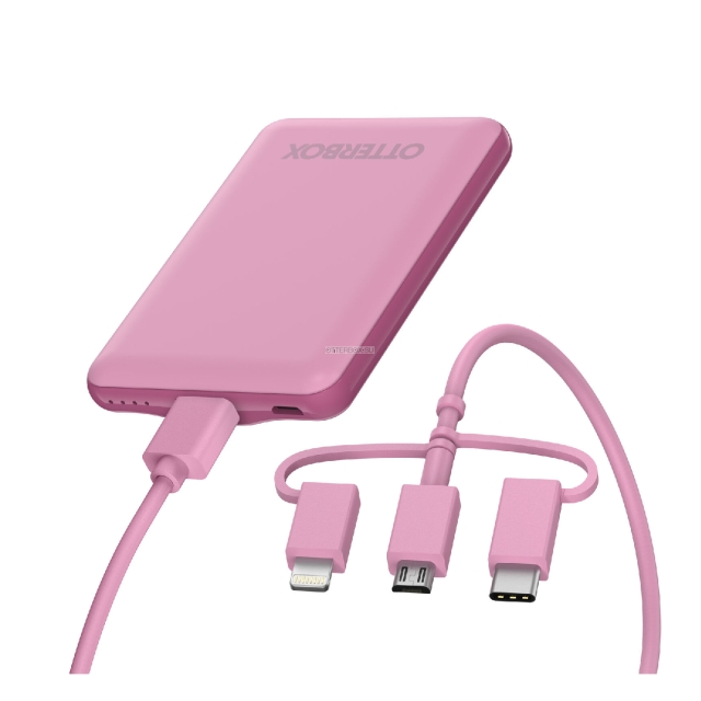 Внешний аккумулятор OtterBox - USB-A - USB-C - Lightning - Power Bank Cake Pop (Pink) - 78-80147