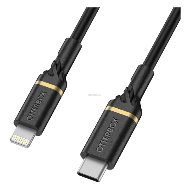Кабель OtterBox - Lightning - USB-C - Fast Charge - Black Shimmer - 1 м - 78-52551
