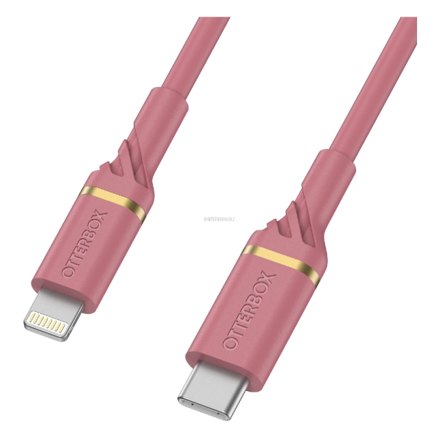 Кабель OtterBox - Lightning - USB-C - Fast Charge - Rose Sparkle (Pink) - 1 м - 78-52650