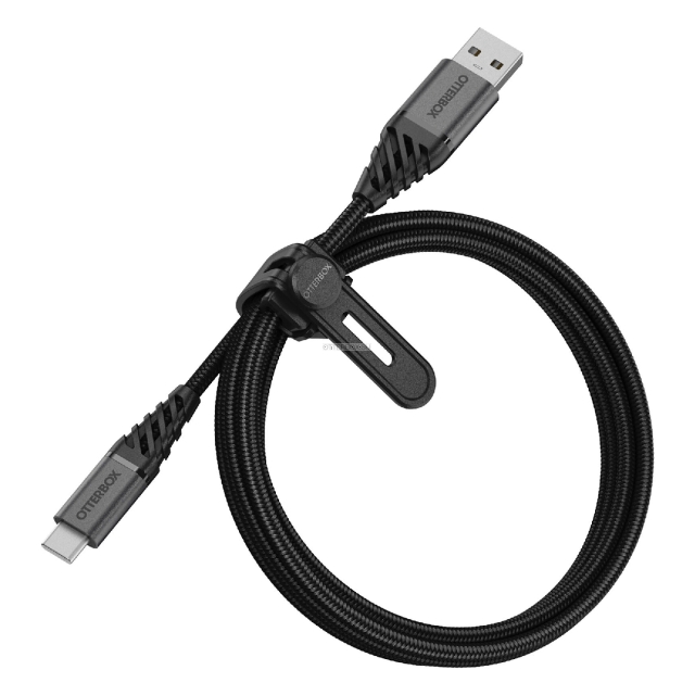 Кабель OtterBox - USB-C - USB-A Premium - Dark Ash (Black) - 1 м - 78-52664