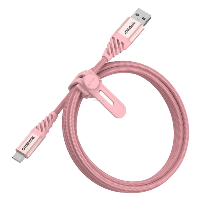 Кабель OtterBox - USB-C - USB-A Premium - Sparkling Rose (Pink) - 1 м - 78-52540