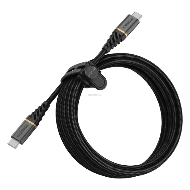 Кабель OtterBox - USB-C - USB-C - Fast Charge Premium - Glamour (Black) - 3 м - 78-52679