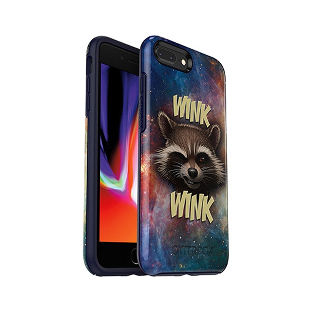 Чехол OtterBox для iPhone 8 Plus / 7 Plus - Symmetry Guardians of the Galaxy - Wink Wink Rocket Graphic - 77-58508