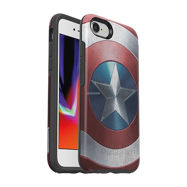 Чехол OtterBox для iPhone SE (2020) / 8 / 7 - Symmetry Marvel Avengers - Captain America Shield Graphic - 77-62063