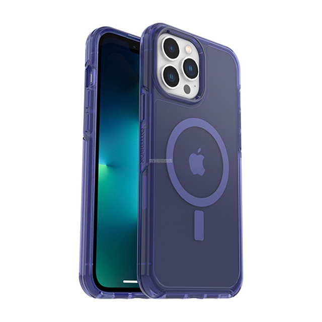 Чехол OtterBox для iPhone 13 Pro Max - Symmetry+ Clear Antimicrobial for MagSafe - Feelin Blue - 77-83664