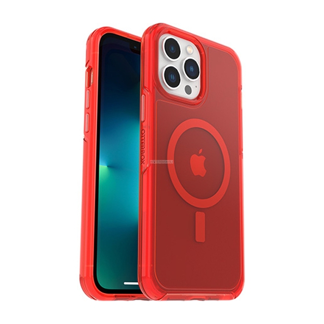 Чехол OtterBox для iPhone 13 Pro Max - Symmetry Series+ Clear for MagSafe - In The Red - 77-84799