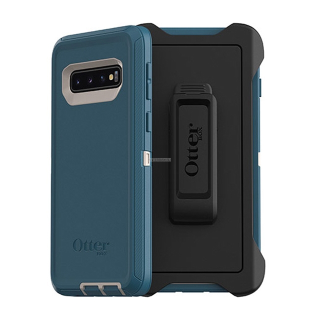 Противоударный чехол OtterBox для Galaxy S10 - Defender Screenless - Big Sur Blue - 77-61284