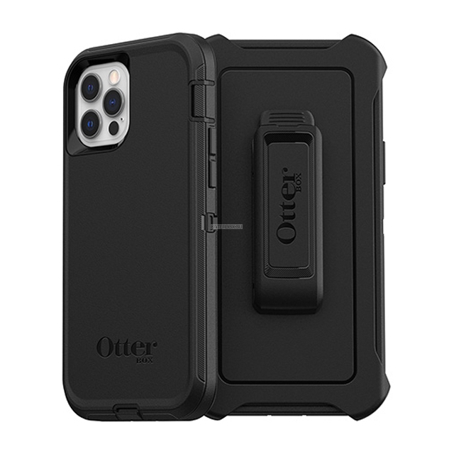 Противоударный чехол OtterBox для iPhone 12 / iPhone 12 Pro - Defender - Black - 77-65401