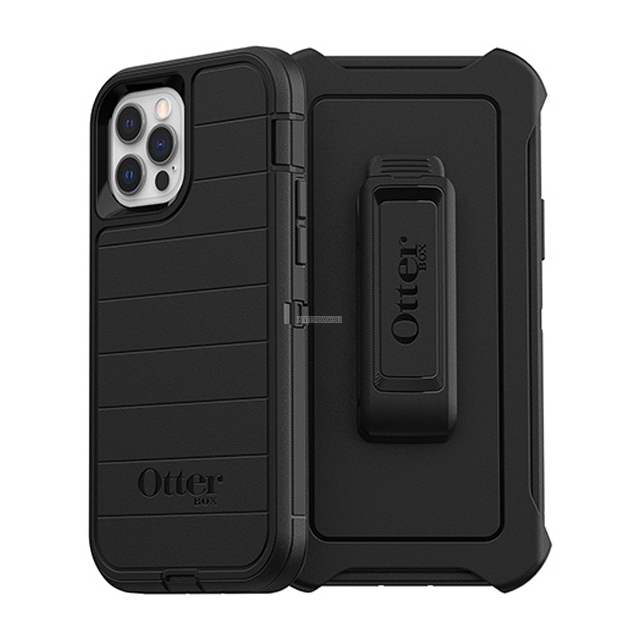 Противоударный чехол OtterBox для iPhone 12 / iPhone 12 Pro - Defender Pro - Black - 77-66213