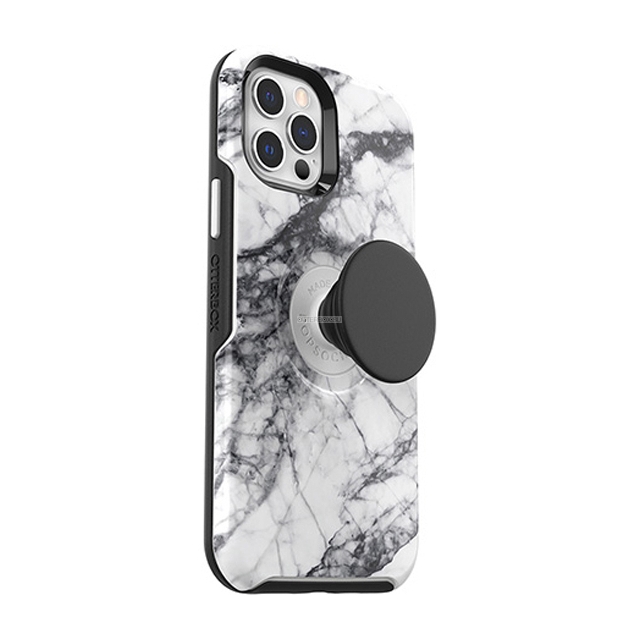 Чехол OtterBox для iPhone 12 / iPhone 12 Pro - Otter + Pop Symmetry - White Marble Graphic - 77-65438