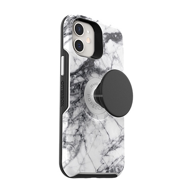 Чехол OtterBox для iPhone 12 mini - Otter + Pop Symmetry - White Marble Graphic - 77-65390