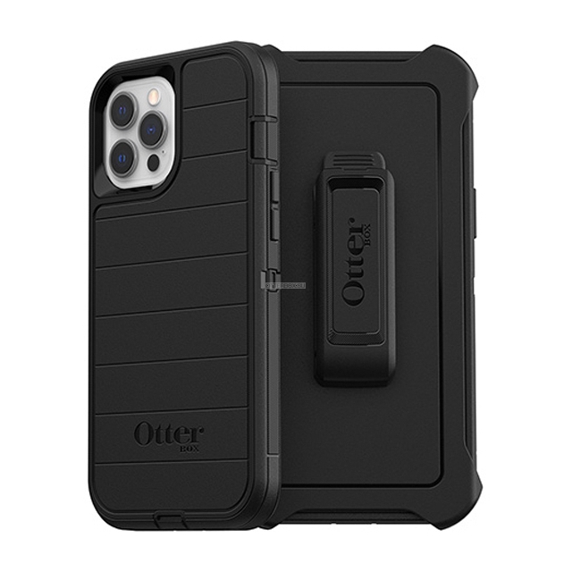 Противоударный чехол OtterBox для iPhone 12 Pro Max - Defender Pro - Black - 77-66268