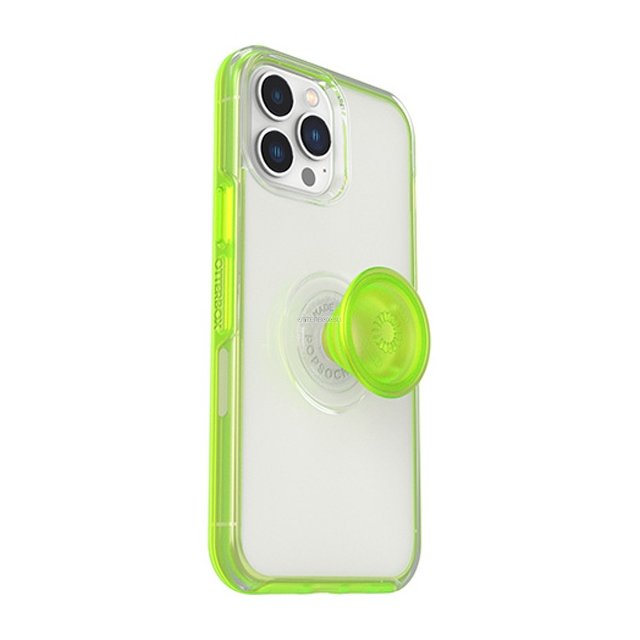 Чехол OtterBox для iPhone 13 Pro Max - Otter + Pop Symmetry Clear - Limelite (Clear/Lime Green) - 77-83716