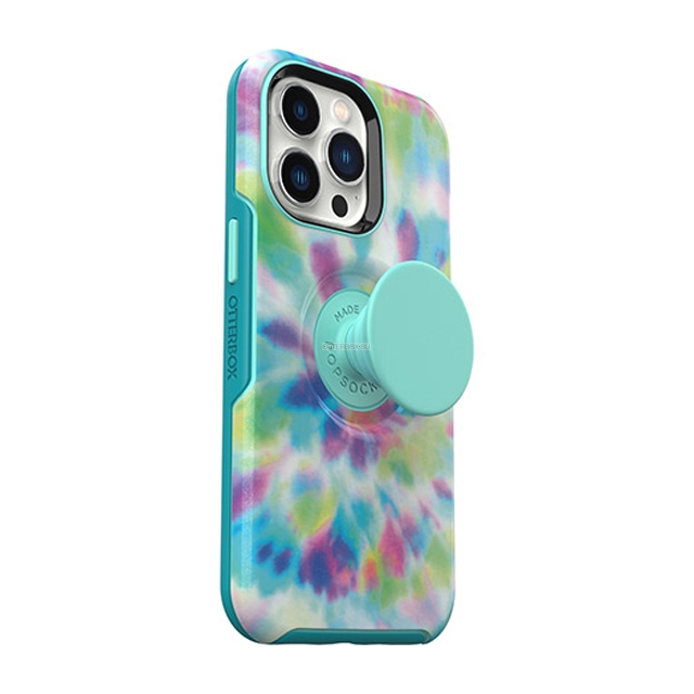 Чехол OtterBox для iPhone 13 Pro - Otter + Pop Symmetry Antimicrobial - Day Trip Graphic (Green/Blue/Purple) - 77-84578