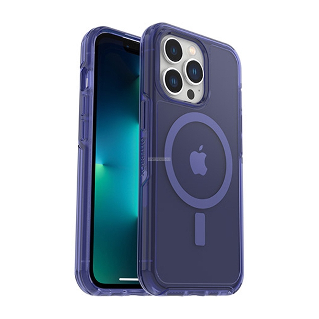 Чехол OtterBox для iPhone 13 Pro - Symmetry+ Clear Antimicrobial for MagSafe - Feelin Blue - 77-83640