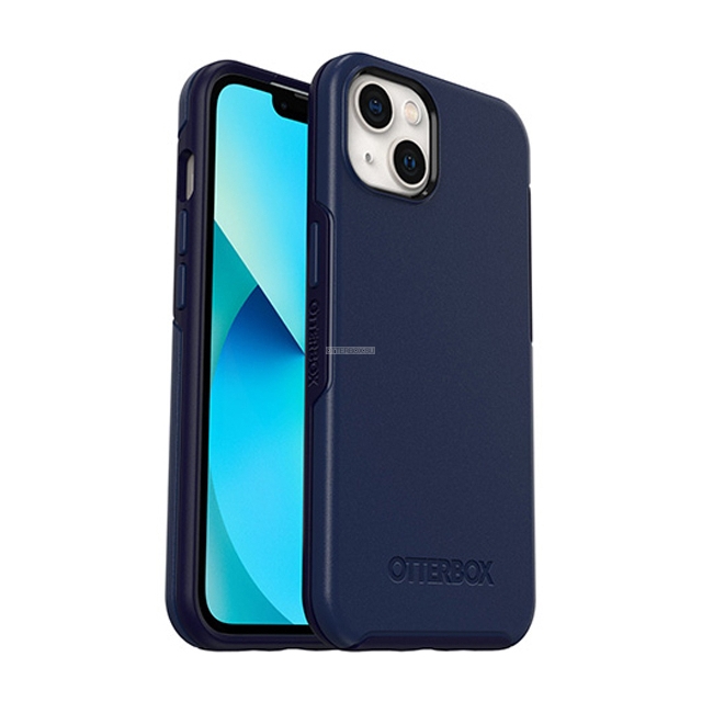 Чехол OtterBox для iPhone 13 - Symmetry+ Antimicrobial with MagSafe - Navy Captain (Blue) - 77-85617