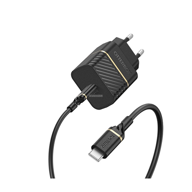 Зарядное устройство OtterBox - USB-C - USB-C Fast Charge Wall Charging Kit  20W - Black Shimmer - 1м - 78-80479