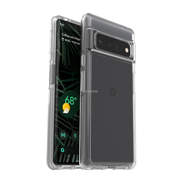 Чехол OtterBox для Pixel 6 Pro - Symmetry Clear Antimicrobial - Clear - 77-84084