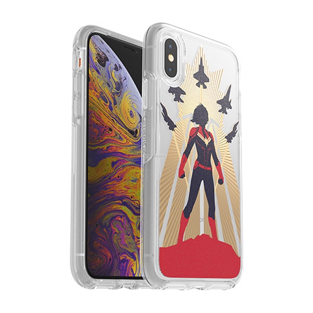 Чехол OtterBox для iPhone XS / X - Symmetry Marvel Avengers - Standing Tall Graphic (Captain Marvel) - 77-61221